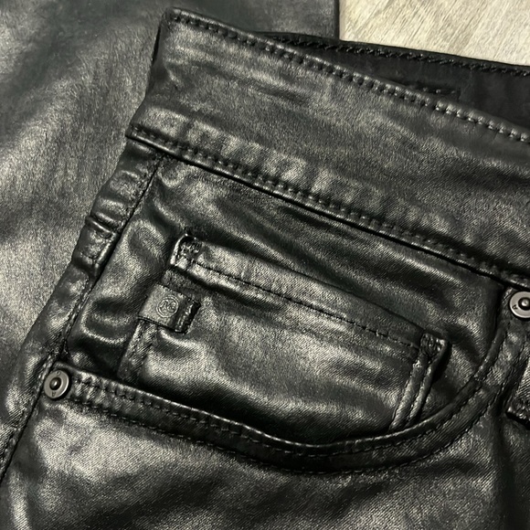 AG Adriano Goldschmied Farrah High Rise Skinny Faux Leather Pants Size 29 NWT - Picture 9 of 16